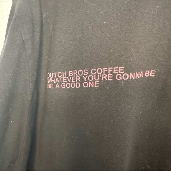 Dutch Bros Oversized Black T PINK “Whatever You’re..” SMALL+MEDIUM+LARGE+XL+XXL - Picture 5 of 7